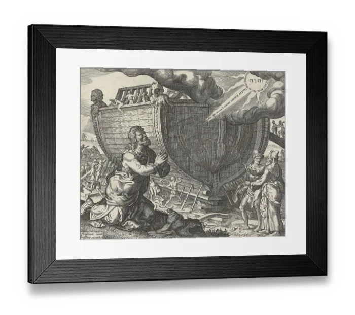 Framed Print : God commands Noah to build the ark