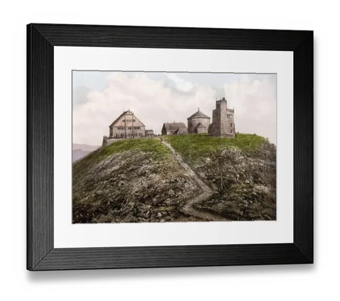 Framed Print : The Schneekoppe with Observatory in the Giant Mountains Framed Print : The Schneekoppe with Observatory in the Giant Mountains