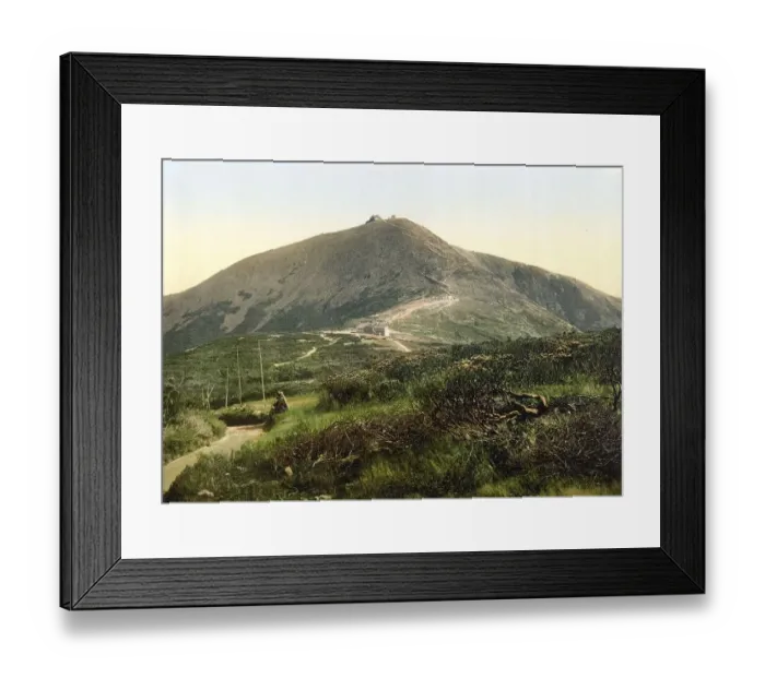 Framed Print : The Schneekoppe in the Giant Mountains
