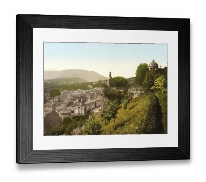 Framed Print : View of the city of Baden-Baden Framed Print : View of the city of Baden-Baden