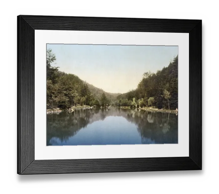 Framed Print : The forest lake in Baden-Baden