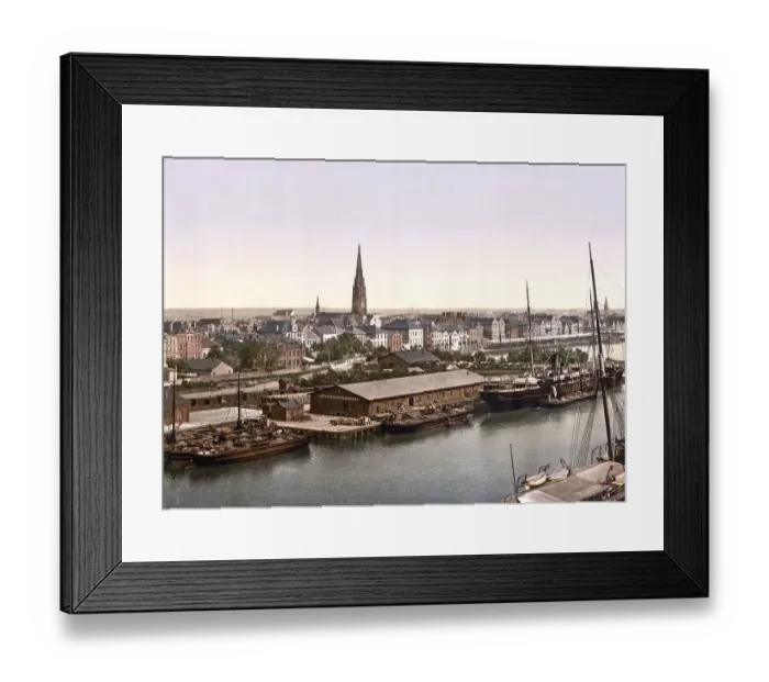 Framed Print : View of Bremerhafen, Bremerhaven Framed Print : View of Bremerhafen, Bremerhaven