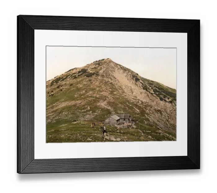 Framed Print : Unterkunftshaus Krottenkopf, the Weilheimer Huette Framed Print : Unterkunftshaus Krottenkopf, the Weilheimer Huette