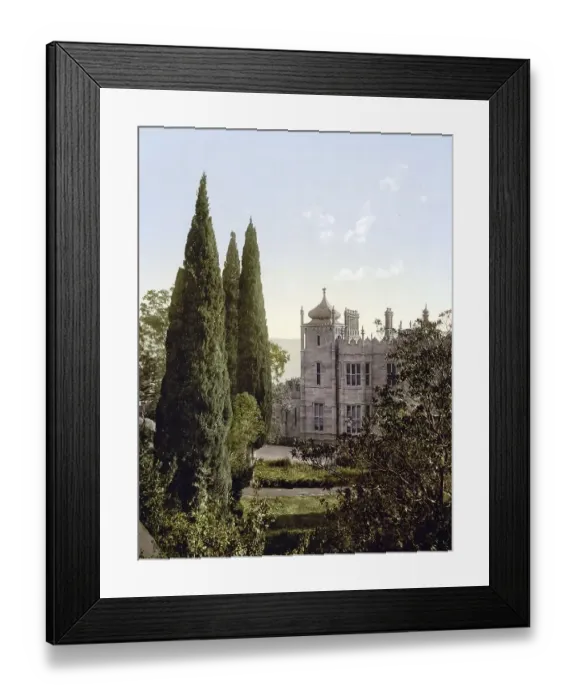 Framed Print : Vorontsov Palace, Alupka, town in Ukraine on the subtropical southern coast of the Crimean Peninsula in the Black Sea