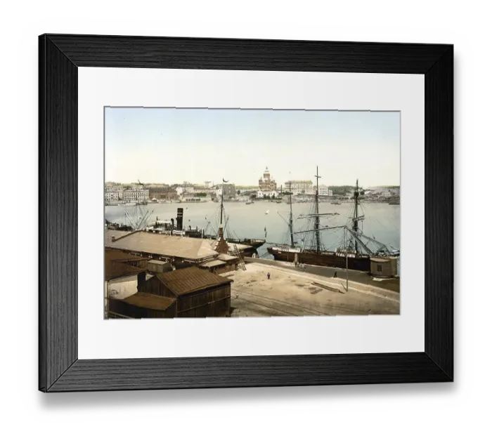 Framed Print : The Russian Cathedral and Harbour Framed Print : The Russian Cathedral and Harbour