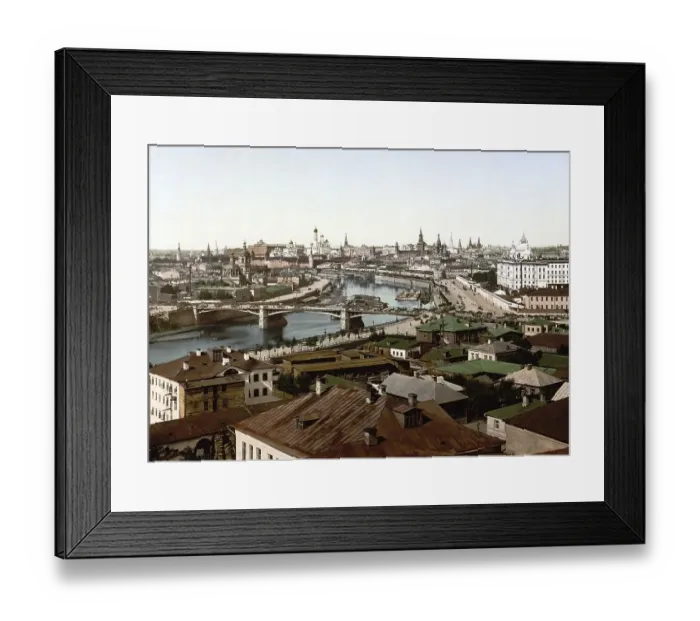 Framed Print : General view, Moscow, Russia, c Framed Print : General view, Moscow, Russia, c