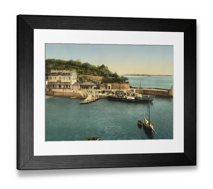 Framed Print : Bec de la Vallee of Dinard, Brittany Framed Print : Bec de la Vallee of Dinard, Brittany