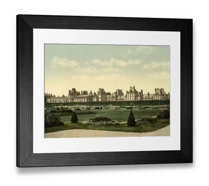 Framed Print : Park and Castle of Fontainebleau Framed Print : Park and Castle of Fontainebleau