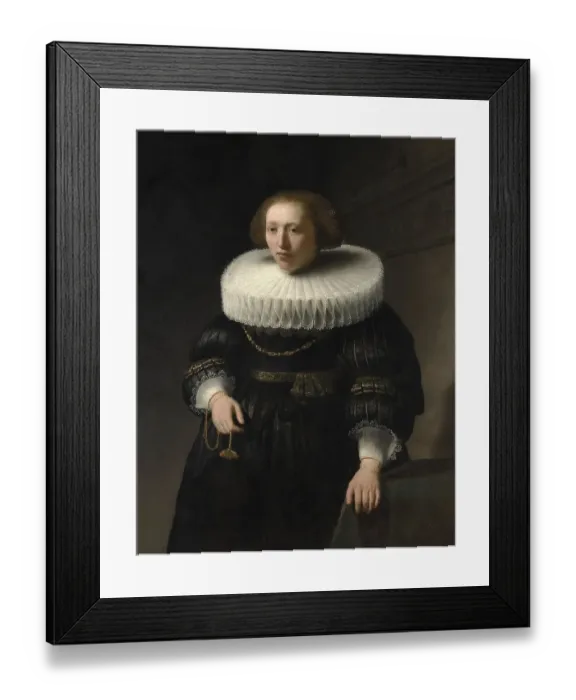 Framed Print : Portrait of a Woman, probably a Member of the Van Beresteyn Family