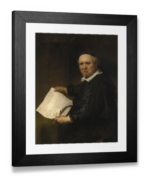 Framed Print : Lieven Willemsz van Coppenol, 1599 to 1671