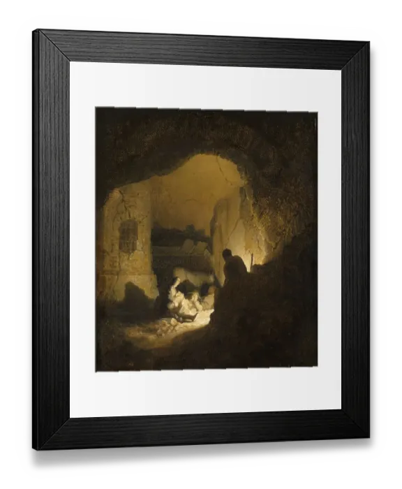 Framed Print : Travellers Resting (The Rest on the Flight into Egypt?) Framed Print : Travellers Resting (The Rest on the Flight into Egypt?)