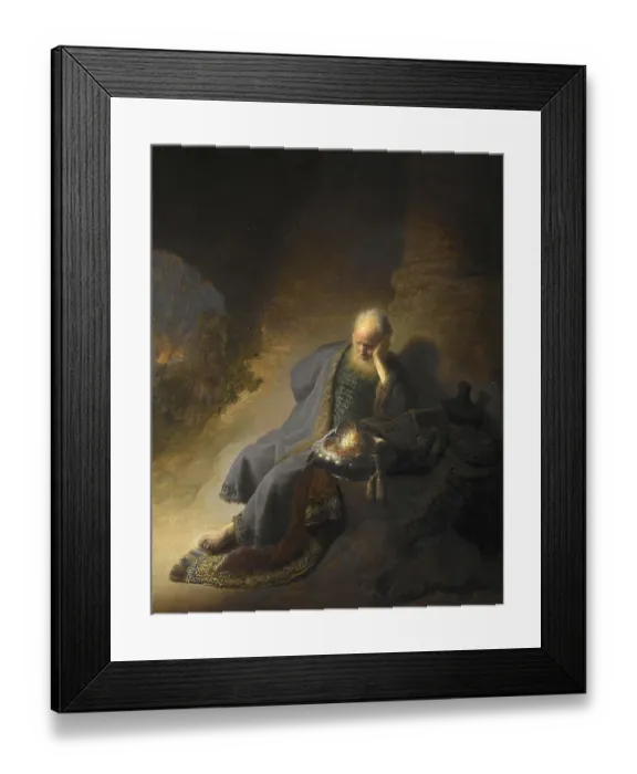 Framed Print : The Prophet Jeremiah Lamenting the Destruction of Jerusalem Framed Print : The Prophet Jeremiah Lamenting the Destruction of Jerusalem