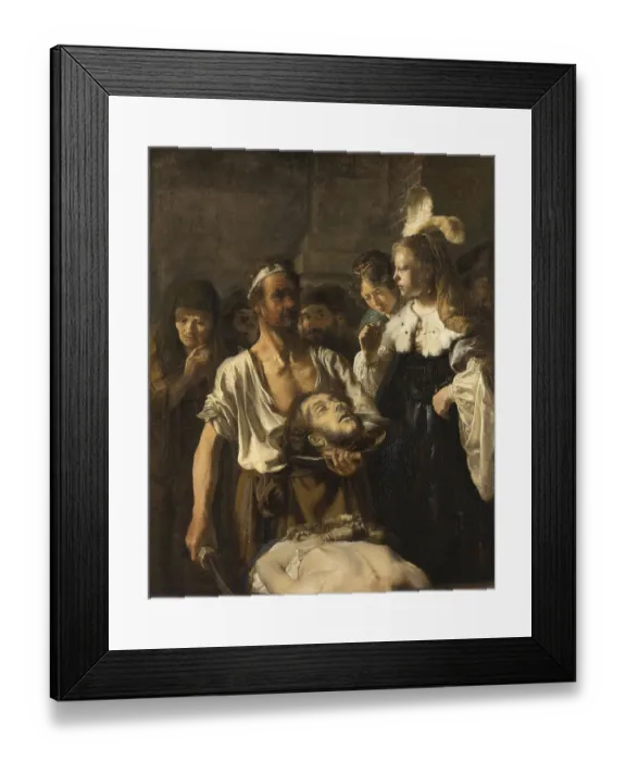 Framed Print : Salome receives the head of John the Baptist Framed Print : Salome receives the head of John the Baptist