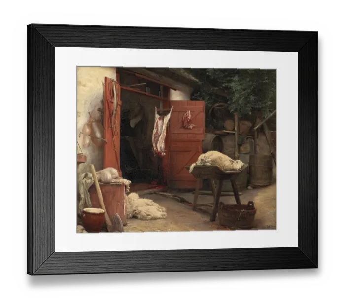 Framed Print : Slaughtering Animals, A Slaughterhouse in Hellebaek in Denmark Framed Print : Slaughtering Animals, A Slaughterhouse in Hellebaek in Denmark