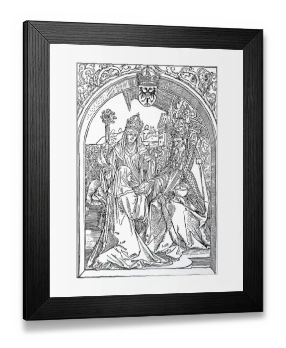 Framed Print : Illustration to the Opera Hrosvitae