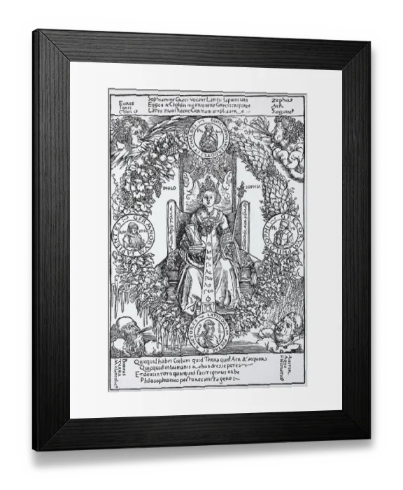 Framed Print : Illustration to the Quatuor libri amorum by Celtes Framed Print : Illustration to the Quatuor libri amorum by Celtes