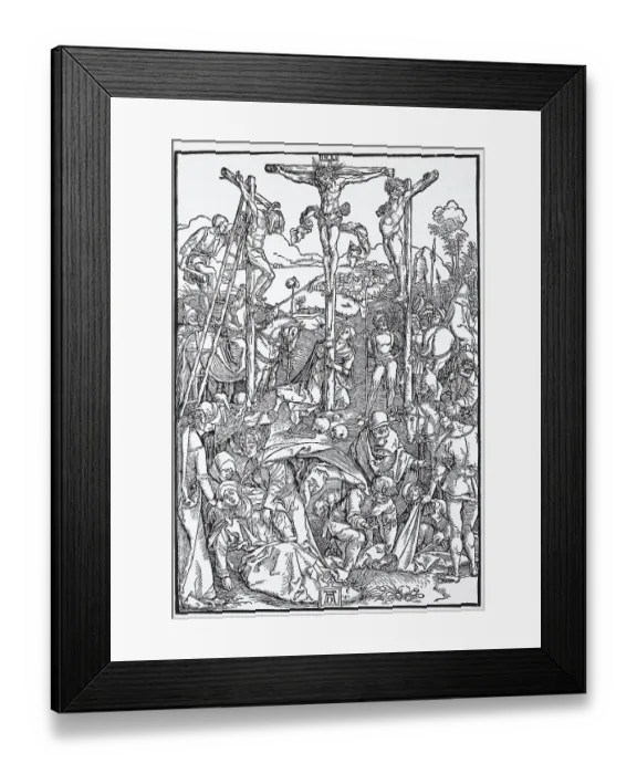 Framed Print : The Calvary, woodcut by Albrecht Duerer Framed Print : The Calvary, woodcut by Albrecht Duerer