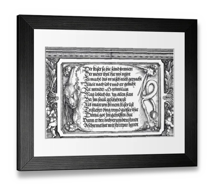Framed Print : The triumphal arch for Emperor Maximilian