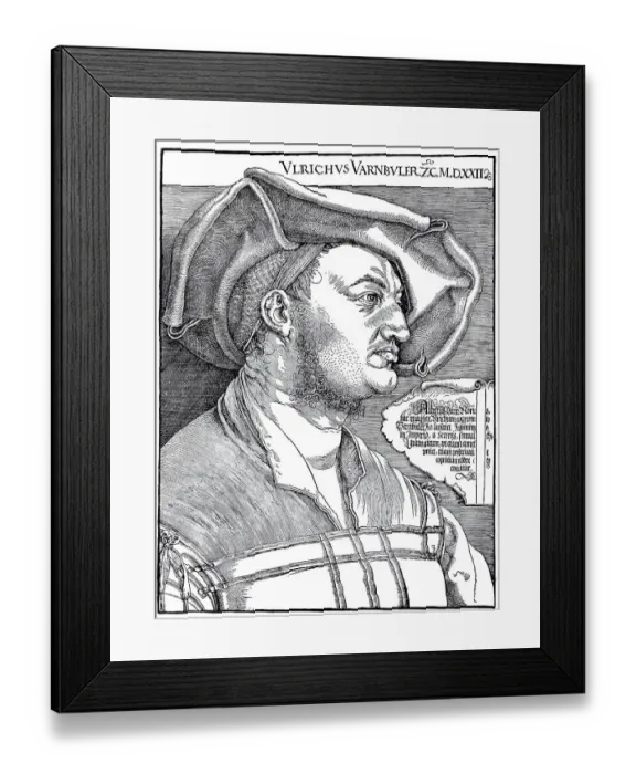 Framed Print : Portrait of Ulrich Varnbuehler