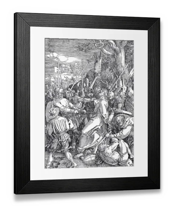 Framed Print : Woodcuts to complete the picture cycle of the great Passion