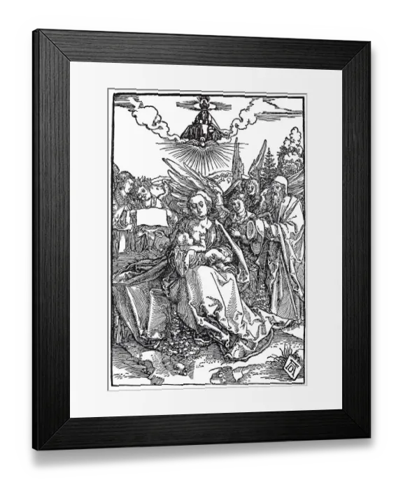 Framed Print : The Madonna with Joseph and Five Angels Framed Print : The Madonna with Joseph and Five Angels