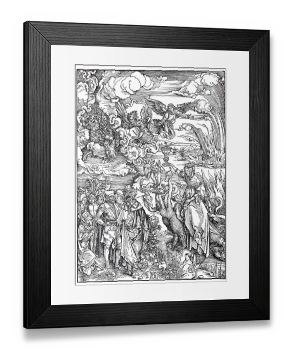 Framed Print : Picture cycle The Apocalypse, the Whore of Babylon