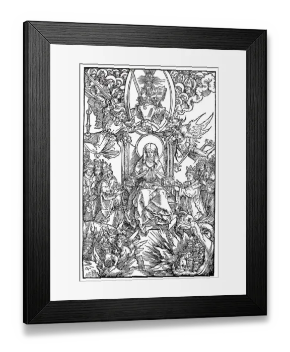 Framed Print : Illustrations to the Revelations of St Framed Print : Illustrations to the Revelations of St