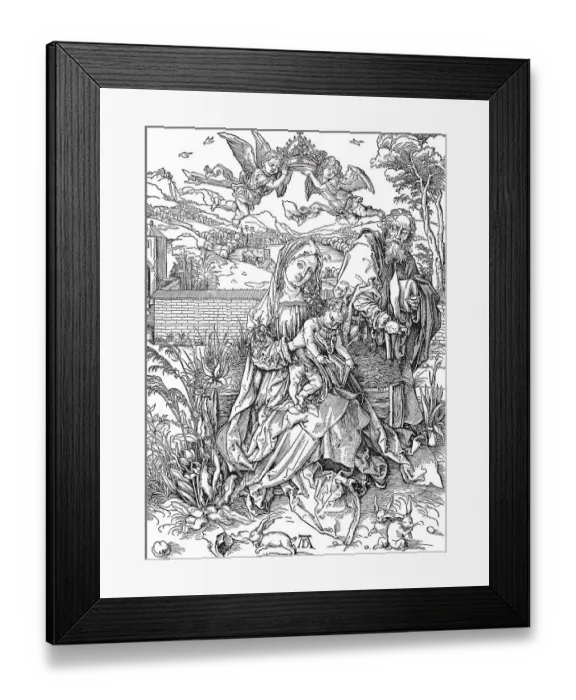 Framed Print : The Holy Family with Three Hares
