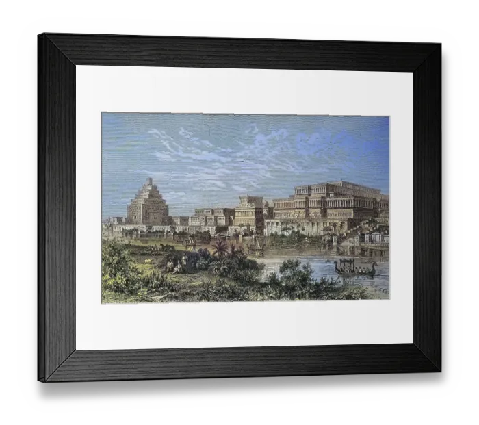 Framed Print : Assyrian Royal Palace in Nineveh Framed Print : Assyrian Royal Palace in Nineveh