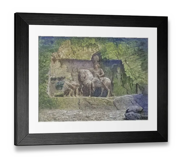 Framed Print : Relief of the royal tombs of Persepolis Framed Print : Relief of the royal tombs of Persepolis