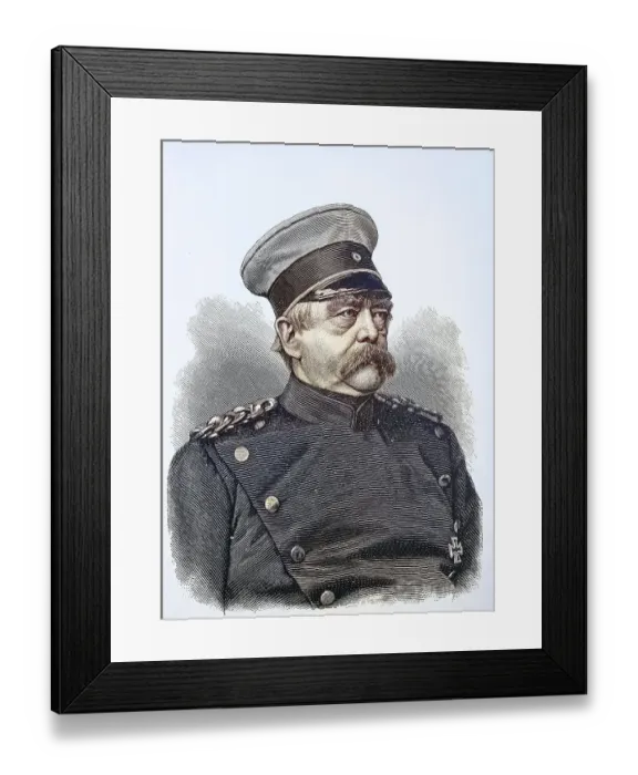Framed Print : Portrait of Otto Eduard Leopold Prince of Bismarck Framed Print : Portrait of Otto Eduard Leopold Prince of Bismarck