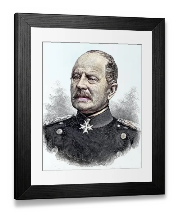 Framed Print : General Hans Anton Herwarth von Bittenfeld Framed Print : General Hans Anton Herwarth von Bittenfeld