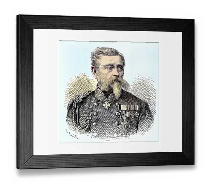 Framed Print : Ludwig Samson Heinrich Arthur Freiherr von und zu der Tann-Rathsamhausen