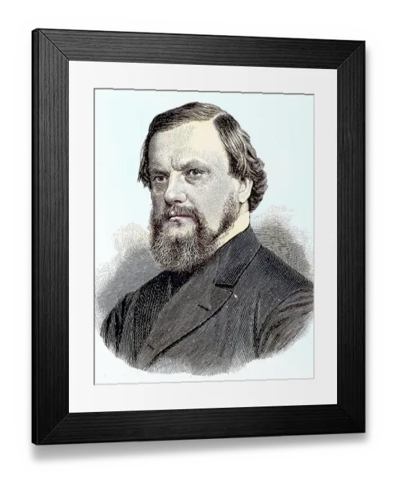 Framed Print : Paul Ludwig Adalbert Falk, 10 August 1827 Framed Print : Paul Ludwig Adalbert Falk, 10 August 1827