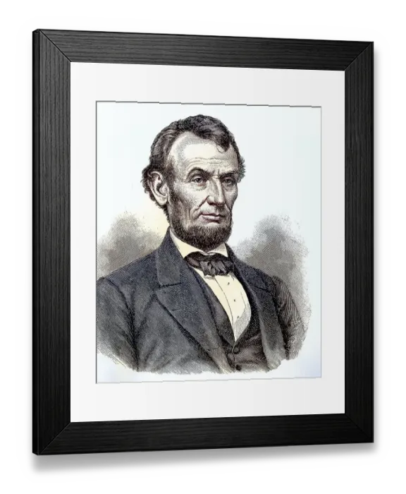 Framed Print : Abraham Lincoln, 12 February 1809