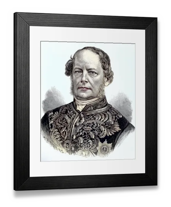 Framed Print : Friedrich Ferdinand Graf von Beust