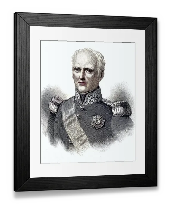 Framed Print : Thomas Robert Bugeaud, Marquis de la Piconnerie