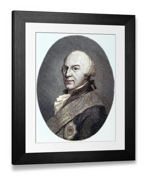 Framed Print : Karl Wilhelm Ferdinand of Brunswick-Wolfenbuettel