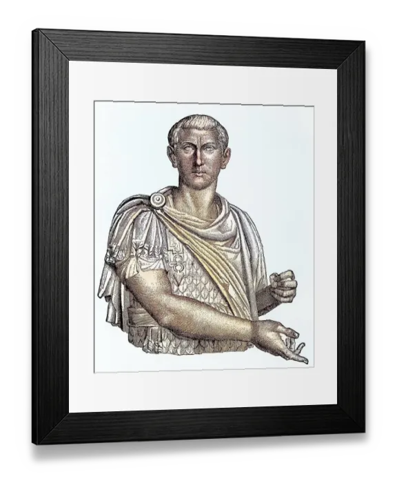 Framed Print : The marble bust of Marcus Antonius Gordianus Framed Print : The marble bust of Marcus Antonius Gordianus