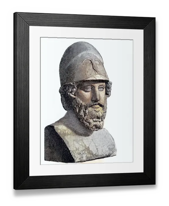 Framed Print : Themistocles, c. 524 BC, c. 459 BC