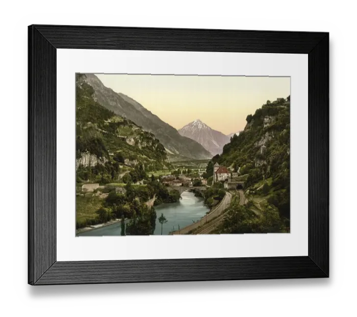 Framed Print : St. Maurice le Pont and Entree du Tunnel Framed Print : St. Maurice le Pont and Entree du Tunnel