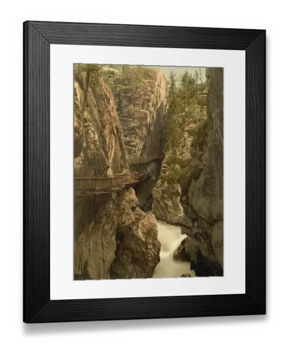 Framed Print : Gorner Schlucht, Gorner Gorge near Zermatt