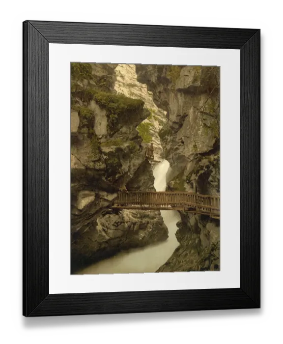 Framed Print : Gorner Schlucht, Gorner Gorge near Zermatt