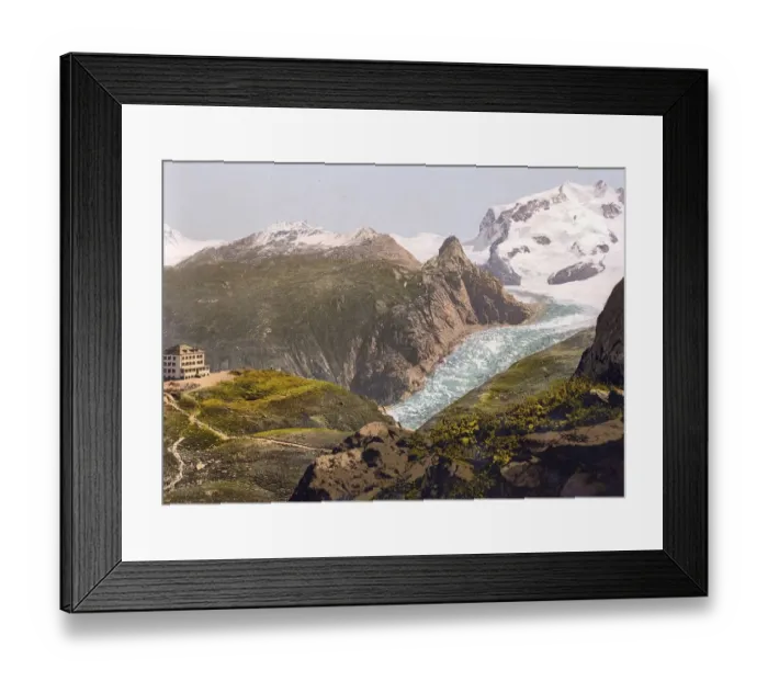 Framed Print : Hotel Schwarzsee and Monte Rosa