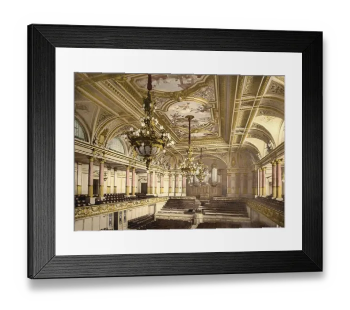 Framed Print : Large concert hall in the Tonhalle in Zurich Framed Print : Large concert hall in the Tonhalle in Zurich