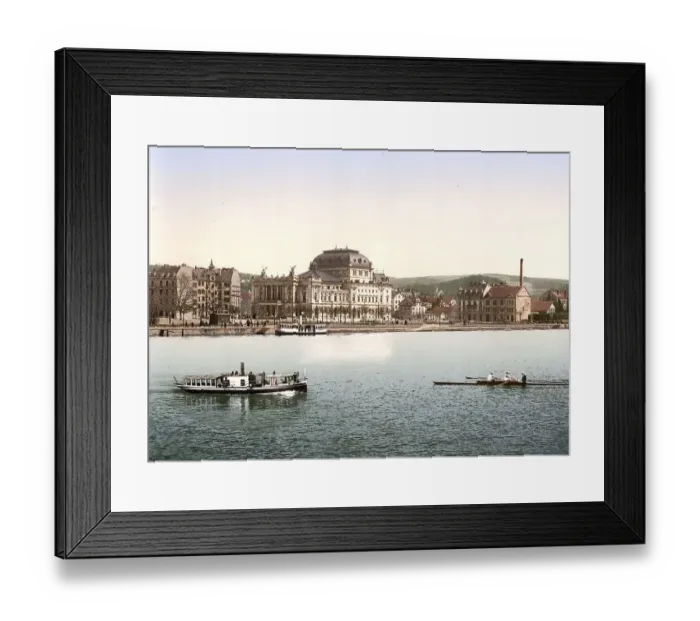Framed Print : Utoquai and Municipal Theatre in Zurich Framed Print : Utoquai and Municipal Theatre in Zurich