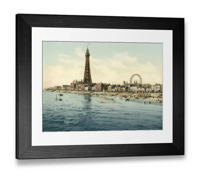 Framed Print : The tower in Blackpool, beach, promenade Framed Print : The tower in Blackpool, beach, promenade
