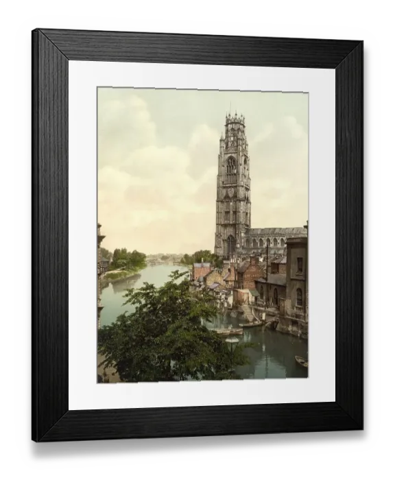 Framed Print : St. Botolph's church and River Framed Print : St. Botolph's church and River