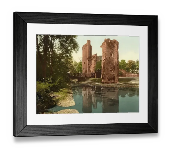 Framed Print : Caister Castle, 15th century castle with moat in the parish of West Caister