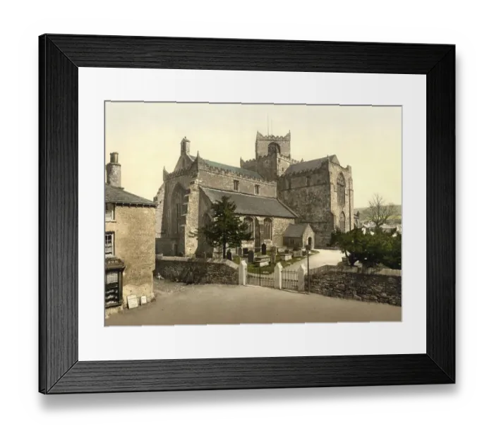 Framed Print : Cartmel church, in the North West England region near the west coast